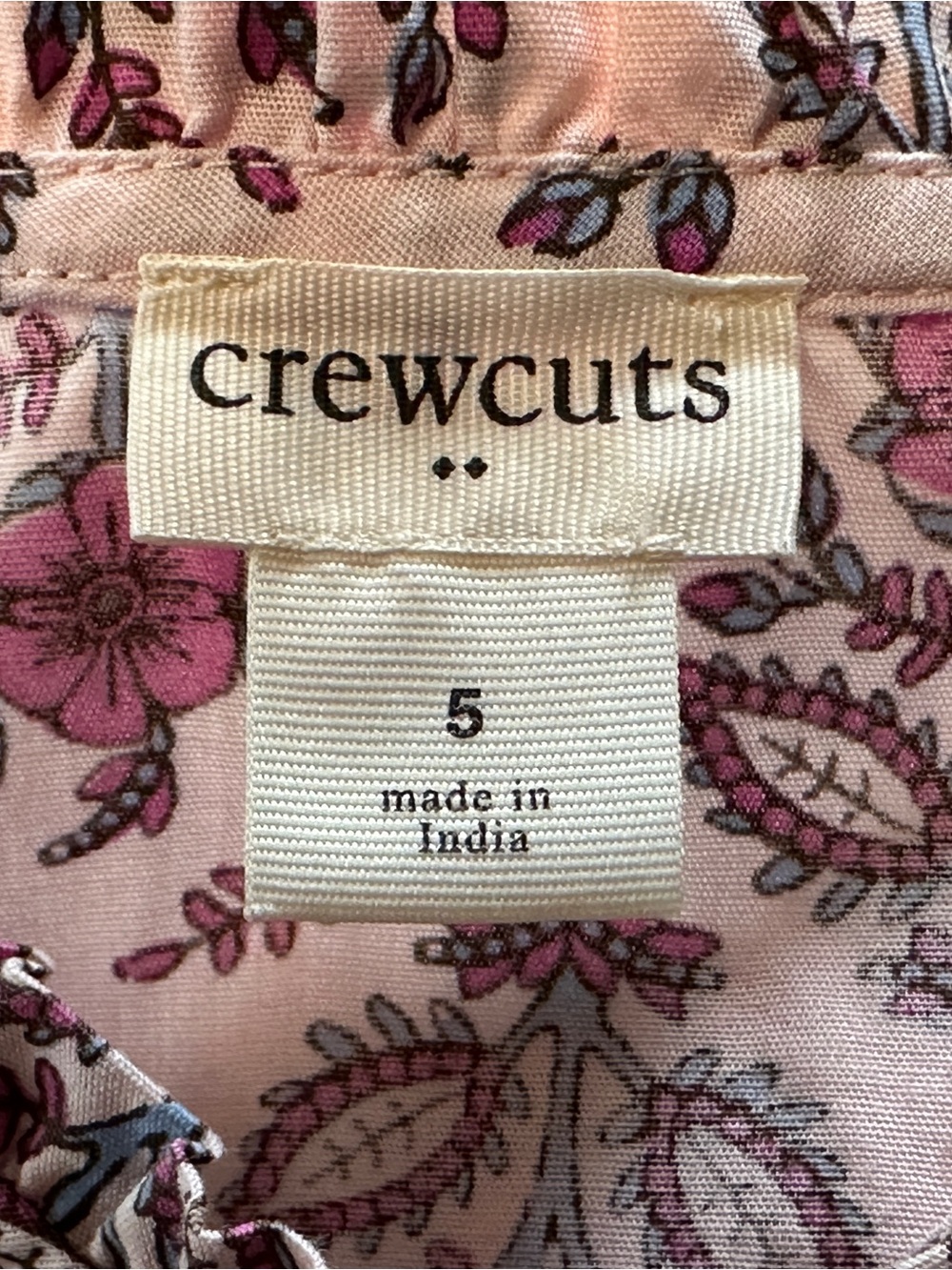 EUC Crewcuts Girl Pink Paisley Dress - Picture 8 of 10